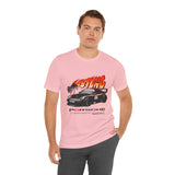 Black Widebody Turbo Racing Car Graphic Unisex Heavy Cotton Tee Streetwear Speed Culture Shirt for Car Enthusiasts