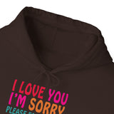 Unisex Ho’oponopono Hoodie Heavy Blend Pullover Sweatshirt Healing Affirmation Spiritual Gratitude Mindfulness Positive Energy Streetwear