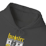 Hustler Original Money Maker Unisex Heavy Blend Hooded Sweatshirt Streetwear Graphic Bold Dollar Bill Print Motivational Entrepreneur Hoodie