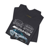 Silver Performance Coupe Front View Art Unisex Tee Luxury Speed Streetwear Automotive Graphic Shirt