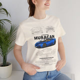 Exotic Blue Supercar Roadster Blueprint Art Unisex Heavy Cotton Tee Premium Streetwear Car Enthusiast Gift Performance Inspired Design Shirt