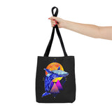 Ballena Cosmic Whale Art Eco Tote Bag Vibrant Geometric Ocean Design Durable Canvas Reusable Shopping Bag Premium Artistic Streetwear Accessory Perfect Gift for Nature Lovers Dreamers and Creative Thinkers