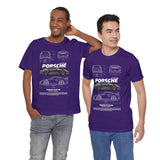 Ultra Sleek Performance Sports Coupe Blueprint Art Unisex Heavy Cotton Tee for Car Lovers and Streetwear Fans