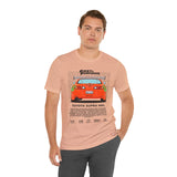 Legendary Orange Street Machine Rear View Unisex Heavy Cotton Tee Powerful JDM Inspired Car Art Graphic Shirt for Collectors and Gearheads