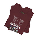 African Twin Adventure Motorcycle Graphic Tee Off Road Touring Bike T Shirt For Riders Explorers Long Distance Travel Motorsport Streetwear Gift