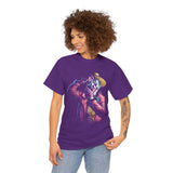Snapshot of Madness Unisex Heavy Cotton Tee Dark Comic Art Streetwear Design Bold Neon Aesthetic Premium Graphic T Shirt Perfect for Artists Dreamers and Street Culture Enthusiasts