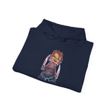 Chucky Horror Unisex Hoodie Killer Doll Streetwear Creepy Graphic Sweatshirt Halloween Horror Movie Art Design Cozy Spooky Fashion For Horror Fans Festivals And Costume Parties