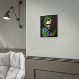 The Jocker Why So Serious Within Glossy Poster Emotional Gothic Wall Art Bold Psychological Design for Dark Aesthetic Lovers, Art Collectors, and Fearless Creatives