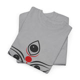 Divine Maa Durga Trinetra Minimal Art T Shirt Hindu Goddess Shakti Bhavani Devi Graphic Tee Spiritual Devotional Streetwear Navratri Festival Ethnic Indian Culture Unisex Cotton Casual Wear Gift For...