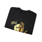 Lunar Legacy Astronaut Art Unisex Heavy Blend Crewneck Sweatshirt Bold Space Exploration Graphic Streetwear Pullover Premium Cosmic Design Soft Fleece Warm Comfortable Everyday Wear Perfect Gift for...