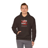 Love Yourself Deep Unisex Heavy Blend Hooded Sweatshirt Self Love Graphic Hoodie Rose Motivational Quote Streetwear Positive Affirmation Fashion Empowerment Apparel