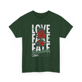 Love Fake Friendship Rose Graphic Unisex Heavy Cotton Tee Bold Statement Streetwear T Shirt Empowering Artistic Floral Design for Self Expression Perfect Gift for Friends Birthdays Parties Casual Wear