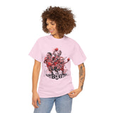 Legends On Court Unisex Heavy Cotton Tee Basketball Streetwear Graphic T Shirt Vibrant Athletic Art Design Perfect Gift For Sports Fans Players Gymwear Festivals And Urban Fashion Lovers