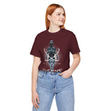 Existence Dystopian Society Cyborg Unisex Jersey Short Sleeve Tee Futuristic Sci Fi Robotic Graphic Cyberpunk Streetwear Statement T Shirt