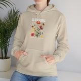 Blossoms Floral Graphic Hoodie Comfortable Unisex Sweatshirt Timeless Charm Streetwear Nature Inspired Empowerment Design Perfect Gift for Garden Lovers Friends Birthdays Cozy Days Casual Wear