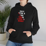 Unisex Once Upon A Time There Lived A Ghost Hoodie Horror Graphic Pullover Sweatshirt Spooky Paranormal Gothic Halloween Inspired Scary Storytelling Streetwear