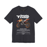 Yamaha YZ450F Inspired Motocross Blueprint Unisex Heavy Cotton Tee Dirt Bike Racing Graphic Streetwear Shirt Gift For Riders