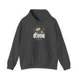 Bloom Stronger Floral Graphic Hoodie Comfortable Unisex Sweatshirt Motivational Streetwear Inspirational Empowerment Design for Self Growth Resilience Perfect Gift for Friends Birthdays Cozy Days Casual Wear