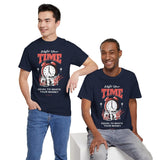 Waste Your Time Unisex Heavy Cotton Tee Graphic Black T Shirt Motivational Hustle Money Clock Streetwear Bold Entrepreneur Mindset Fashion Outfit