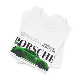 Porsche 911 Green Monster Racing Car Graphic Unisex Heavy Cotton Tee High Performance Speed Machine Streetwear Shirt for Car Enthusiasts