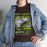 Money Power Unisex Heavy Cotton Tee Bold Dollar Stack Graphic Neon Green Streetwear Aesthetic Hustle Mindset Motivational T Shirt