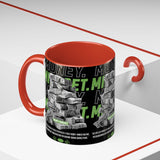 Money Mindset Accent Coffee Mug 11oz 15oz Motivational Hustle Grind Wealth Entrepreneur Graphic Ceramic Mug Bold Streetwear Inspired Success Lifestyle Cup