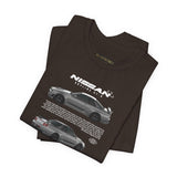 Japanese Performance Skyline Style Coupe Unisex Streetwear Tee High Speed Racing Car Graphic Shirt JDM Culture Drift Inspired Automotive Art Design Urban Fashion For Car Lovers