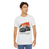 Black Widebody Turbo Racing Car Graphic Unisex Heavy Cotton Tee Streetwear Speed Culture Shirt for Car Enthusiasts
