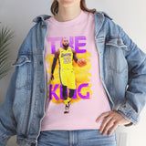 The Court Monarch Unisex Heavy Cotton Tee Basketball Power Graphic Shirt Streetwear for Athletes Hustlers and Motivational Sports Lovers