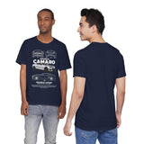 Camaro American Muscle Power Coupe Illustration Unisex Heavy Cotton Tee Premium Streetwear Graphic for Gearheads and Car Enthusiasts