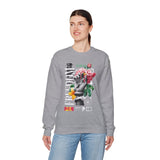 Freedom Snake And Rose Crewneck Comfortable Unisex Sweatshirt Motivational Streetwear Bold Floral Empowerment Design For Resilience And Strength Perfect Gift For Friends Birthdays Cozy Days Casual...