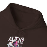 Aliens Exist UFO Graphic Unisex Heavy Blend Hooded Sweatshirt Sci Fi Streetwear Alien Space Hoodie