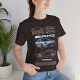 Aggressive Silver Widebody Supercar Blueprint Unisex Heavy Cotton Tee Performance Street Machine Graphic Shirt For Car Lovers And Gearheads