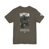 Harley Davidson Fat Bob Inspired Cruiser Motorcycle Graphic Unisex Heavy Cotton Tee Premium Biker Streetwear T Shirt for Riders Enthusiasts Everyday Wear