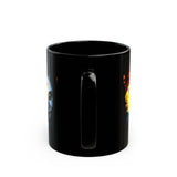 The Jocker Burning Aces Mug 11oz & 15oz Fiery Gothic Coffee Cup Bold Dark Art Design for Risk Takers, Gamers, and Fearless Morning Energy Lovers