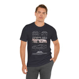 Toyota MK4 Blueprint Tee – Supra MK4 Sports Car MK4 Japanese Performance Coupe Inspired Graphic T Shirt JDM Street Racing Culture Automotive Icon Art Unisex Tee