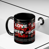 Love Yourself Deep Accent Coffee Mug 11oz 15oz Self Love Motivational Quote Cup Rose Graphic Positive Affirmation Daily Inspiration Empowerment Gift Mug
