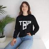 TopG Graphic Unisex Heavy Blend Crewneck Sweatshirt Black Motivational Hustler Streetwear Fitness Entrepreneur Alpha Mindset Pullover