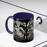 Cronus The Dark Sovereign Accent Coffee Mug 11oz 15oz Greek Mythology Statue Graphic Gothic Streetwear Bold Artistic Ceramic Cup