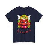 Poochandi Drishti Bommai Tamil T Shirt Traditional Evil Eye Protection Graphic Tee South Indian Folk Art Dhrishti Mask Cultural Festival Streetwear Unisex Cotton Spiritual Apparel
