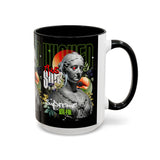 Wicked Supreme Accent Coffee Mug 11oz 15oz Statue Art Graphic Cup Supreme Inspired Streetwear Bust Design Bold Daily Motivation Ceramic Gift Drinkware