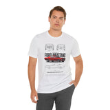 Ford Mustang Classic 1965 Fastback Muscle Car Illustration Unisex Heavy Cotton Tee Retro Collector Streetwear Gift Shirt