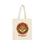 Kathakali Tote Bag Kerala Traditional Dance Art Canvas Bag Indian Culture Onam Festival Malayalam Heritage Ethnic Graphic Reusable Shopping Bag