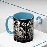Cronus The Dark Sovereign Accent Coffee Mug 11oz 15oz Greek Mythology Statue Graphic Gothic Streetwear Bold Artistic Ceramic Cup