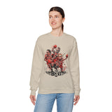 Legends On Court Unisex Heavy Blend Crewneck Sweatshirt Basketball Streetwear Athletic Graphic Pullover Bold Sports Design Perfect Gift For Gym Lovers Urban Fashion Festivals And Basketball Fans