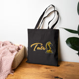 Tate Knight Tote Bag Cotton Canvas Chess Horse Logo Design Durable Reusable Eco Friendly Entrepreneur Motivation Hustler Lifestyle Carry Bag