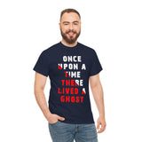 Once Upon A Time There Lived A Ghost Unisex T Shirt Horror Graphic Tee Spooky Paranormal Gothic Halloween Inspired Scary Storytelling Streetwear Top