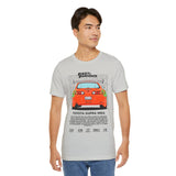 Legendary Orange Street Machine Rear View Unisex Heavy Cotton Tee Powerful JDM Inspired Car Art Graphic Shirt for Collectors and Gearheads