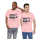 High-Performance Track Machine Blueprint Design Unisex Heavy Cotton Tee Powerful Street Racing Inspired Graphic Shirt