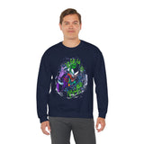 Symbiotic Madness Unisex Sweatshirt Heavy Blend Streetwear Bold Gothic Design Psychological Art Fashion Cozy Wear for Fearless Creators and Dark Energy Lovers